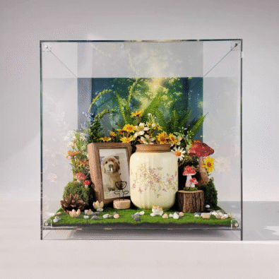 Pet Urns for Ashes｜Forest Creation Urn | Green | DIY Dust Free