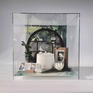 Cremation Boxes for Pets | Bamboo Scented Urn | Ink | DIY Dust Free
